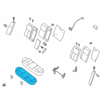 OEM 2017 Nissan Altima Pad-Rear Seat Cushion Diagram - 88305-3TA0A