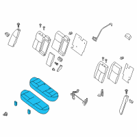 OEM 2015 Nissan Altima Cushion Assembly Rear Seat Diagram - 88300-3TD2A