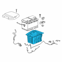 OEM 2010 Buick Enclave Battery Box Diagram - 23452381