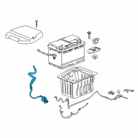 OEM GMC Acadia Limited Positive Cable Diagram - 23282308