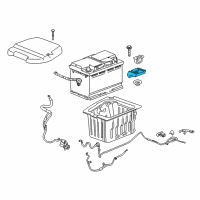 OEM 2010 Buick Lucerne Hold Down Diagram - 25558374