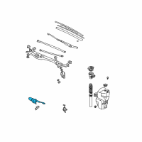 OEM 2001 Acura RL Motor, Front Wiper (Lh) Diagram - 76505-SZ3-A01