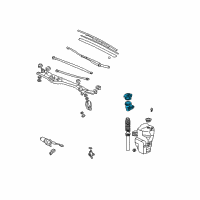 OEM 2000 Acura RL Mouth Assembly, Washer Diagram - 76812-SZ3-003