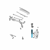 OEM 1994 Acura Legend Hose, Washer Diagram - 76805-SP0-003