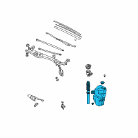 OEM 2001 Acura RL Tank, Washer Diagram - 76841-SP0-A01