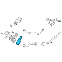 OEM 2013 Hyundai Elantra GT Gasket-Water Pump Diagram - 25124-2E000