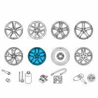 OEM 2015 Nissan 370Z Wheel-Aluminum Diagram - D0C00-3GM3B