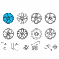 OEM 2010 Nissan 370Z Aluminum Wheel Diagram - D0300-1EA8A