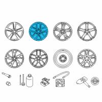 OEM 2013 Nissan 370Z Aluminum Wheel Diagram - D0300-1ET4A