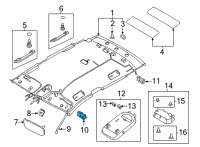 OEM 2022 Hyundai Ioniq 5 LAMP ASSY-VANITY, LH Diagram - 92890-L1000-YGU