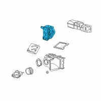 OEM Ford E-250 Heater Case Diagram - XC2Z-18478-BA