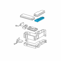 OEM 2002 Toyota Sequoia Relay & Fuse Plate Diagram - 82741-0C020