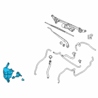 OEM 2014 Nissan Cube Tank Assembly-Windshield Wash Diagram - 28910-1FK0A