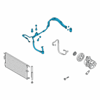 OEM 2017 Hyundai Tucson Tube Assembly-Suction & Liquid Diagram - 97775-D3801