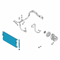 OEM Hyundai Tucson Condenser Assembly-Cooler Diagram - 97606-D3010