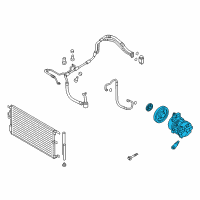 OEM 2016 Hyundai Tucson Compressor Assembly Diagram - 97701-D3300-AS1