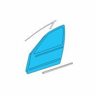 OEM Nissan Maxima MOULDING Assembly - Front Door Outside, RH Diagram - 80820-ZK00A