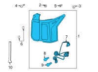 OEM 2022 Kia Sorento Lamp-Rear Comb OUTSI Diagram - 92410P4000