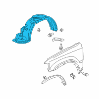 OEM 1999 Honda CR-V Fender, Right Front (Inner) Diagram - 74101-S10-010