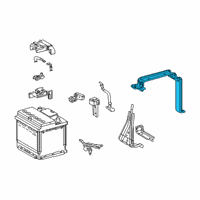 OEM 2022 Lexus UX250h Clamp Sub-Assembly, BATT Diagram - 74404-76010