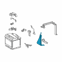 OEM 2019 Lexus UX250h Plate Battery BRACK Diagram - 74413-76020