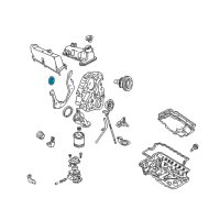 OEM Ford Aerostar Oil Pan Rear Seal Diagram - F5TZ-6701-A