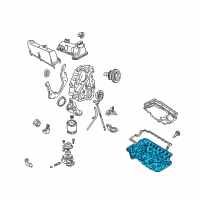 OEM Ford Explorer Sport Trac Oil Pan Diagram - 1L5Z-6675-DA