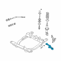OEM Kia Sedona Arm Assembly-Lower , LH Diagram - 0K55234350B