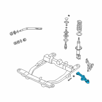 OEM 2002 Kia Sedona Arm Assembly-Lower , LH Diagram - 0K55234350B