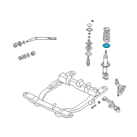 OEM 2004 Kia Sedona Seat-Rubber, Lower Diagram - 0K552340A3