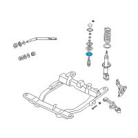 OEM Kia Sedona Rubber-Spring Seat Diagram - 0K55234012