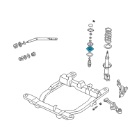 OEM Kia Sedona Seat-Spring, Up Diagram - 0K55234340B