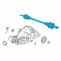 OEM 2022 Dodge Durango Axle Half Shaft Diagram - 52123521AD