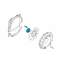 OEM 2006 Ford F-250 Super Duty Fan Clutch Diagram - 4C3Z-8A616-AA