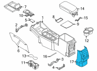 OEM 2022 Ford Maverick PANEL ASY - CONSOLE Diagram - NZ6Z-26045E24-AA