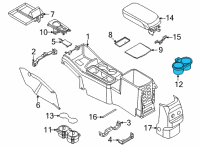 OEM Ford Maverick PANEL ASY - CONSOLE Diagram - NZ6Z-26045A76-AB