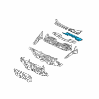 OEM 2010 Kia Sedona INSULATOR-COWL Diagram - 841344D000