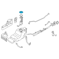 OEM 2021 Nissan Armada Plate-Lock, Fuel Gauge Diagram - 17343-3ZD0A