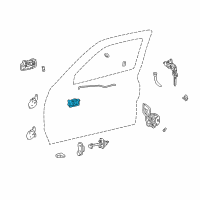 OEM 1995 Toyota Tacoma Handle, Inside Diagram - 69206-04010-B1