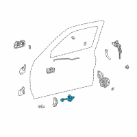 OEM 2000 Toyota Tacoma Check Arm Diagram - 68620-04010