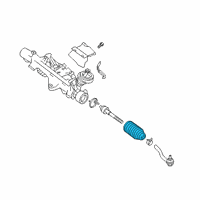 OEM 2019 Infiniti QX50 Boot Kit-Power Steering Gear Diagram - D8203-5NA0A