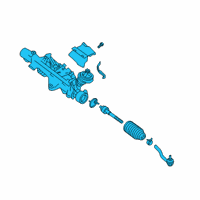 OEM 2021 Infiniti QX50 Gear & Linkage Sub Assembly-Power Steering Diagram - 49004-5NA0C