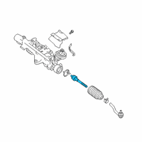 OEM Infiniti QX50 Socket Kit - Tie Rod, Inner Diagram - D8521-5NA0A