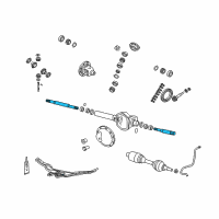 OEM 2004 Dodge Durango Axle Intermediate Shaft Diagram - 52069886AE