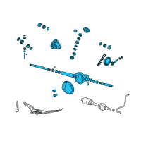 OEM 2007 Chrysler Aspen Axle-Service Front Diagram - 52070462AJ