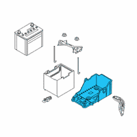 OEM 2019 Toyota Yaris Battery Tray Diagram - 74431-WB001