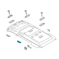 OEM 2016 Ford Transit Connect Reading Lamp Assembly Diagram - AM5Z-13776-EA