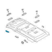 OEM 2018 Ford Transit Connect Reading Lamp Assembly Diagram - AM5Z-13776-GH