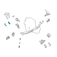 OEM 1999 Nissan Altima STOPPER-Engine Mounting Diagram - 11215-0Z001