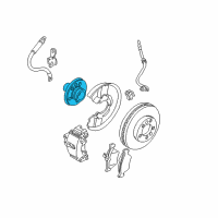 OEM 2005 Saturn L300 Front Hub Assembly Diagram - 90496444